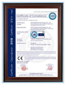 azx non woven fabric machine certificate
