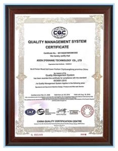 azx nonwoven machine certificate