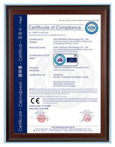 azx nonwoven machine certificate