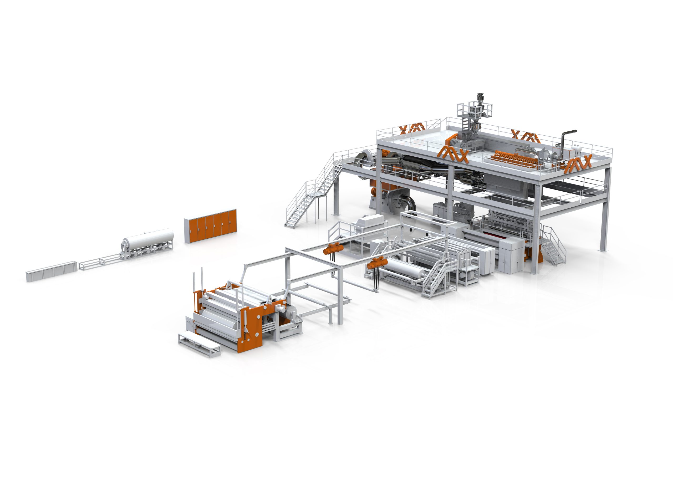 Single Beam Spunbond Nonwoven Production Line