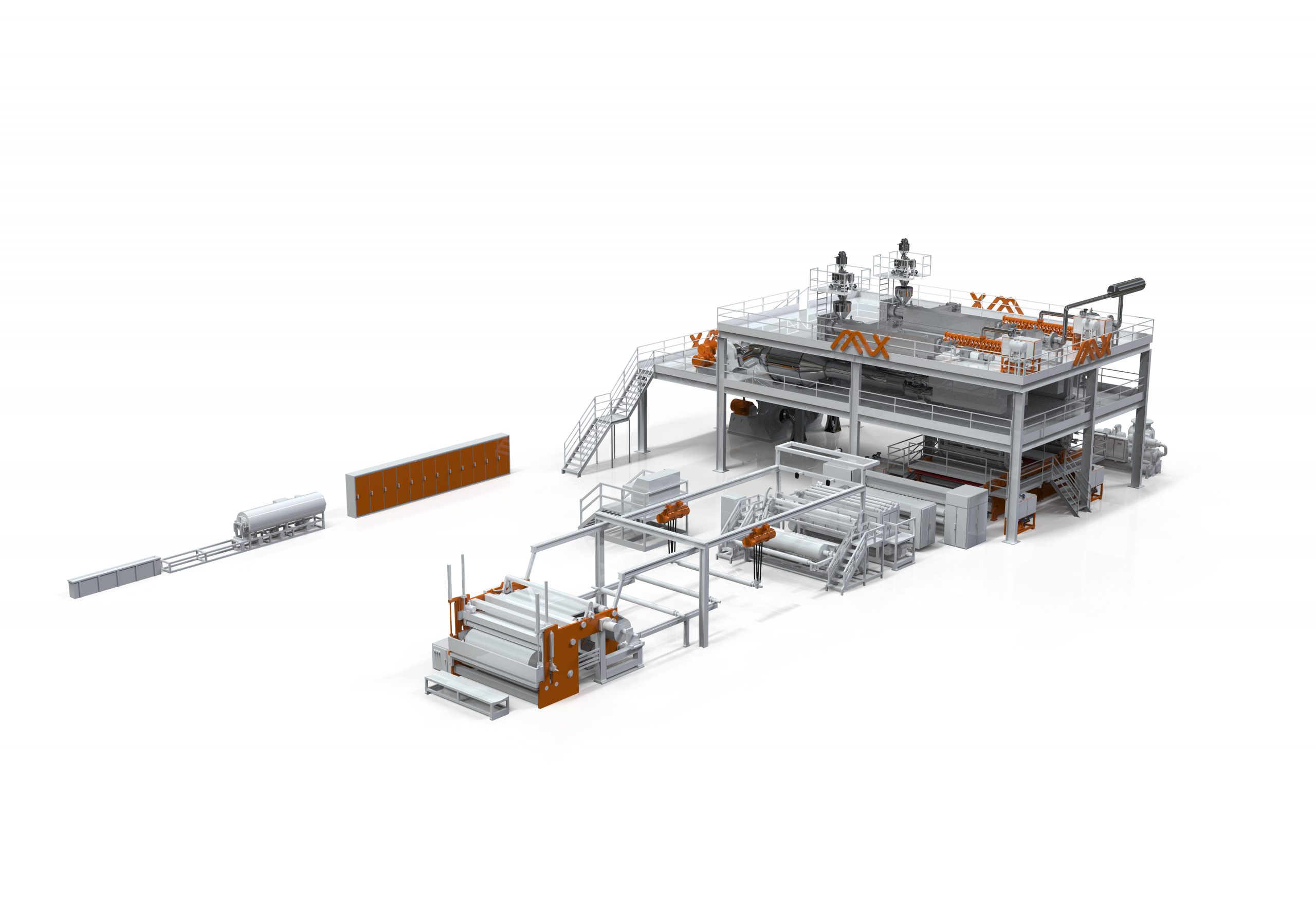 Double Beam Spunbond Nonwoven Production Line