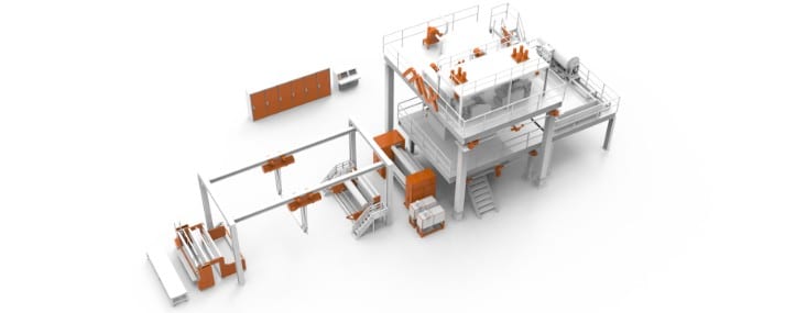 Nonwoven Machine PPPET S bicomponent nonwoven fabric making machine