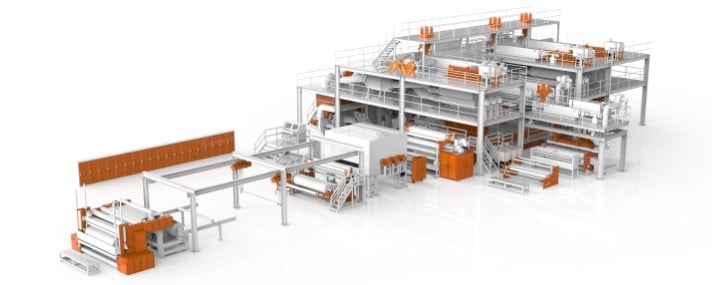 Nonwoven Machine SSMMS compostie nonwoven fabric making machine