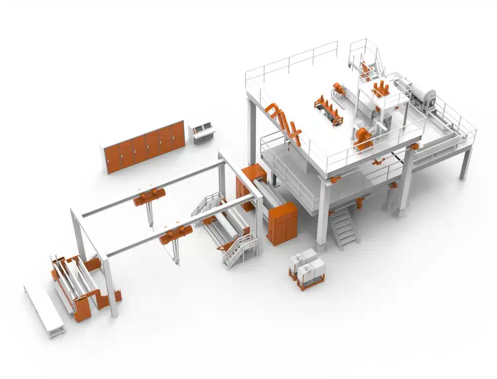 Lines PET nonwoven machine 1