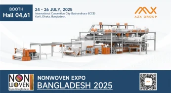 AZX Nonwoven Machine Will Showcase Complete RPET Spunbond Nonwoven Machine Solutions at Nonwoven Expo Bangladesh 2025!